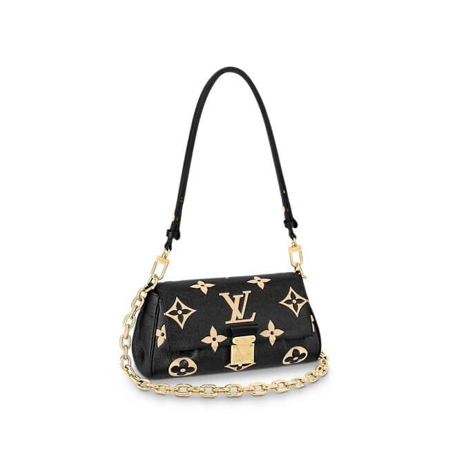 Favorite Bicolor Monogram Empreinte Leather in Black - Handbags M45859 | L*V