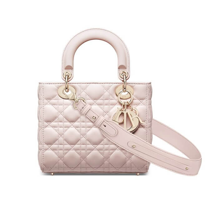 Lady Di**r My ABCDi**r Bag Powder Pink Cannage Lambskin