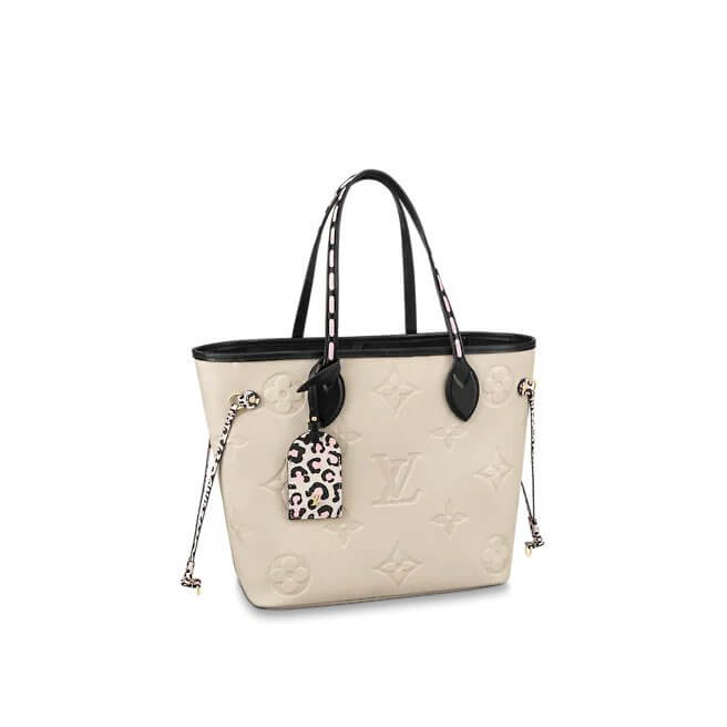 Neverfull MM Monogram Empreinte Leather in Black - Handbags M45856 | L*V