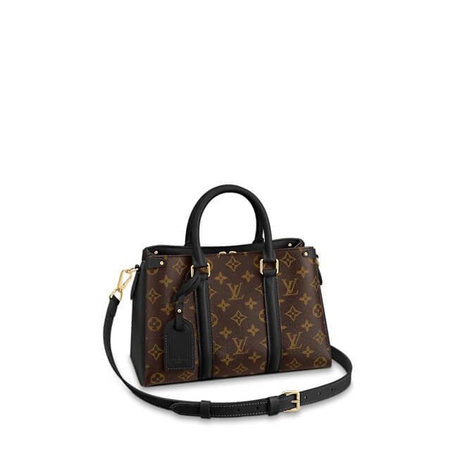 Soufflot BB Monogram Canvas/Colored leather in Brown - Handbags M44898 | L*V