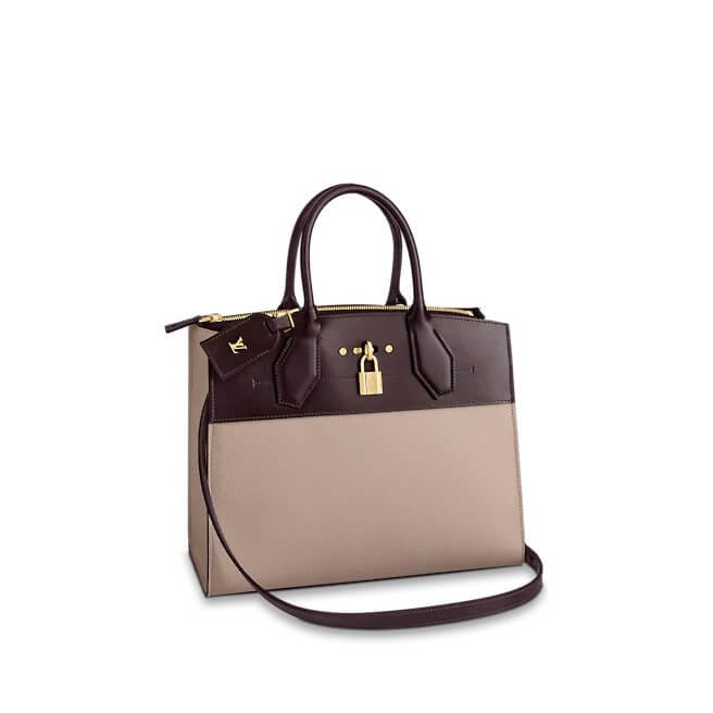 City Steamer MM Other Leathers in Beige - Handbags M55345 | L*V