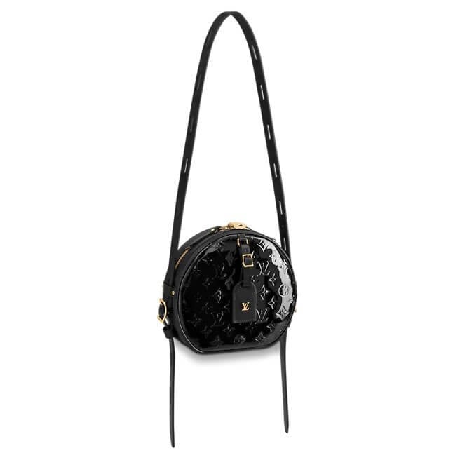 Boite Chapeau Souple MM Monogram Vernis Leather in Black - Handbags M53999 | L*V