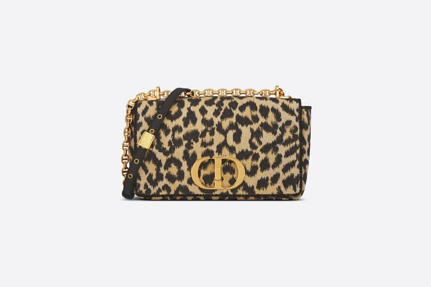 Medium Di**r Caro Bag Beige Multicolor Mizza Embroidery