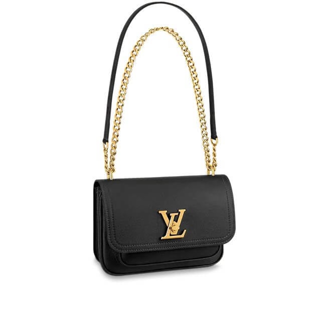 Lockme Chain Bag Lockme Leather in Black - Handbags M57073 | L*V