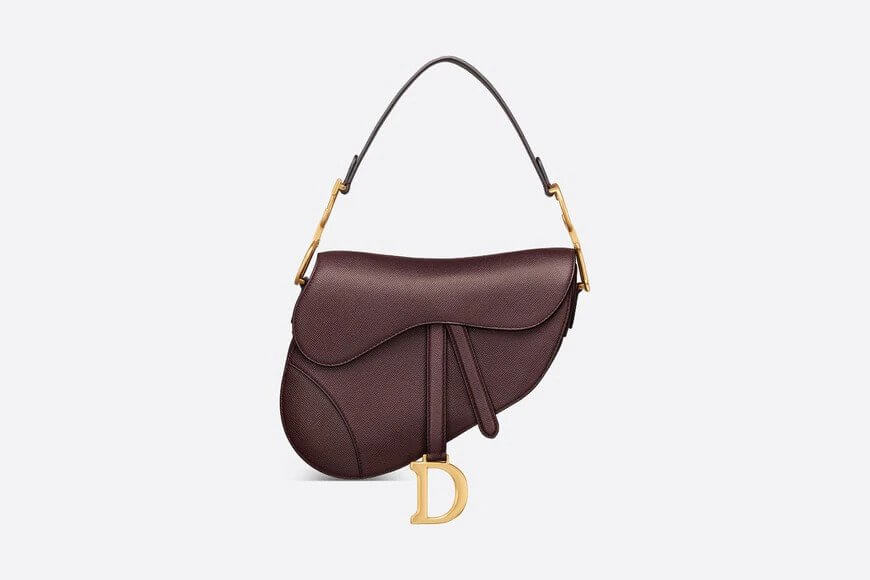 Saddle Bag Amaranth Grained Calfskin