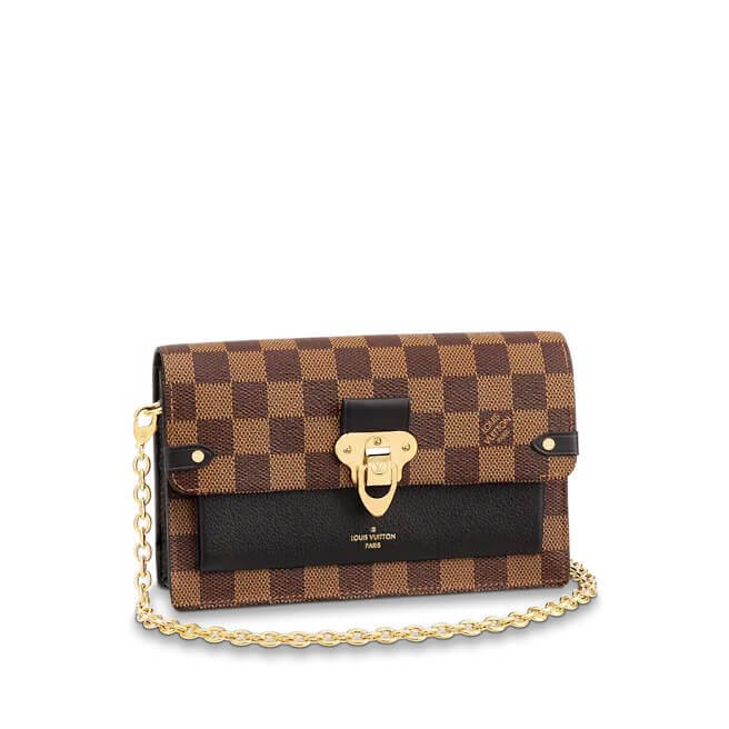 Vavin Chain Wallet Damier Ebene in Brown - Small Leather Goods N60237 | L*V