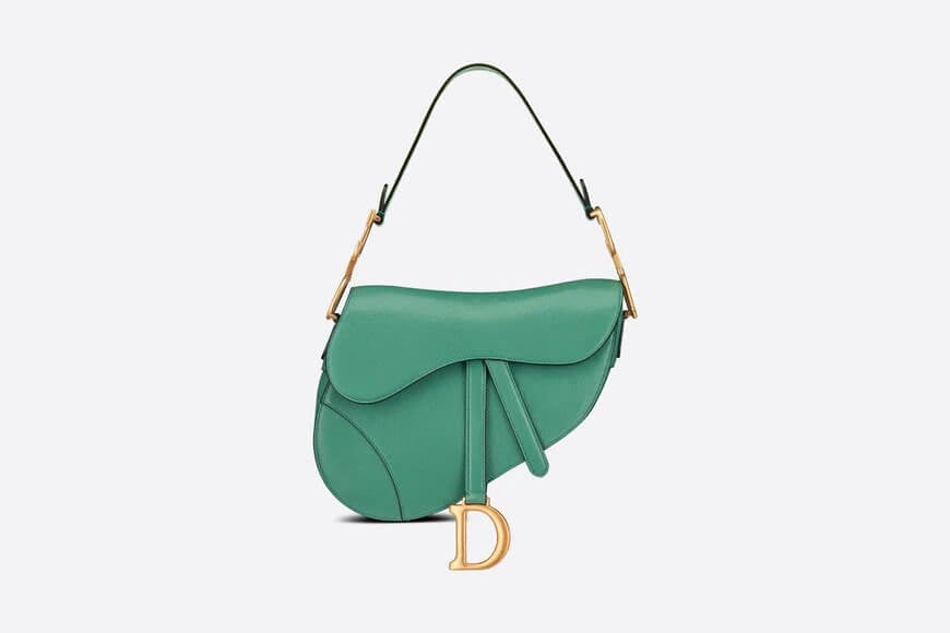 Saddle Bag Tundra Green Goatskin