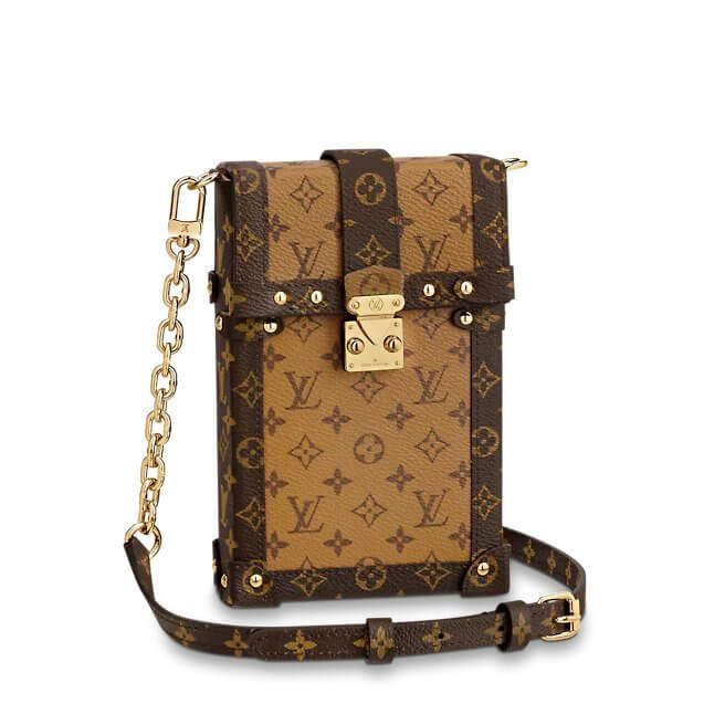 Vertical Trunk Pochette Monogram Reverse in Brown - Small Leather Goods M67873 | L*V