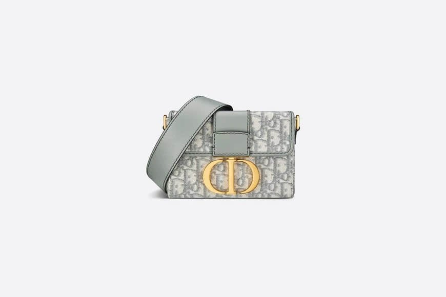 30 MONTAIGNE BOX BAG Gray Di**r Oblique Jacquard