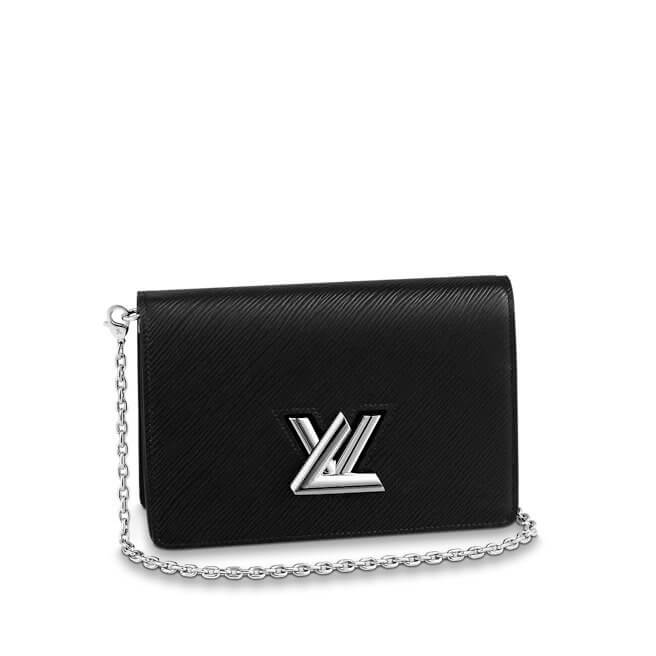 Twist Belt Chain Wallet Epi Leather in Black - Small Leather Goods M68750 | L*V
