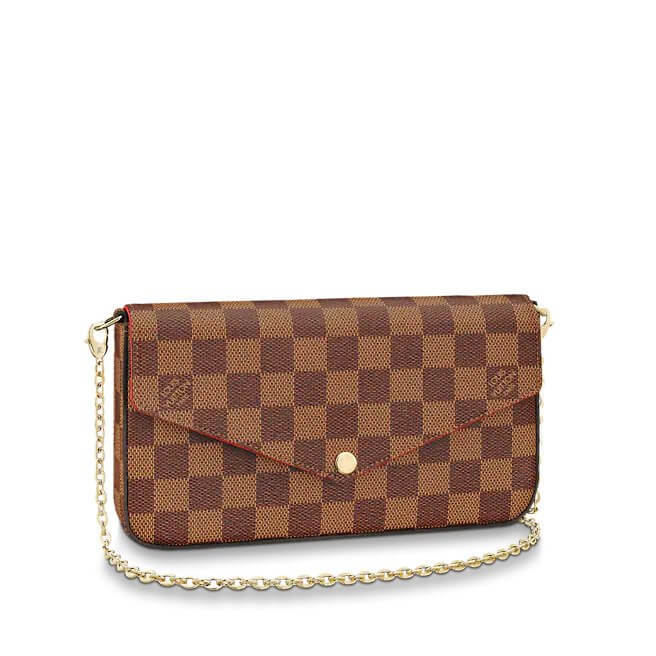 Félicie Pochette Damier Ebene in Brown - Small Leather Goods N63032 | L*V