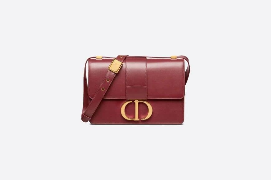 30 Montaigne Bag Brick Red Box Calfskin
