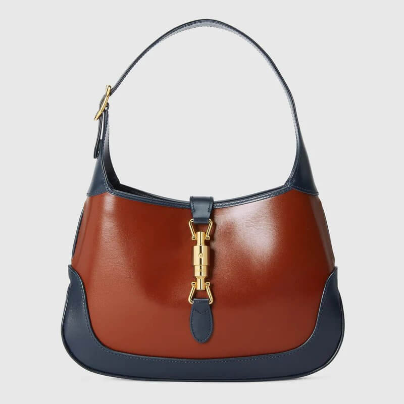 Jackie 1961 small shoulder bag in bordeaux leather | G*G® US