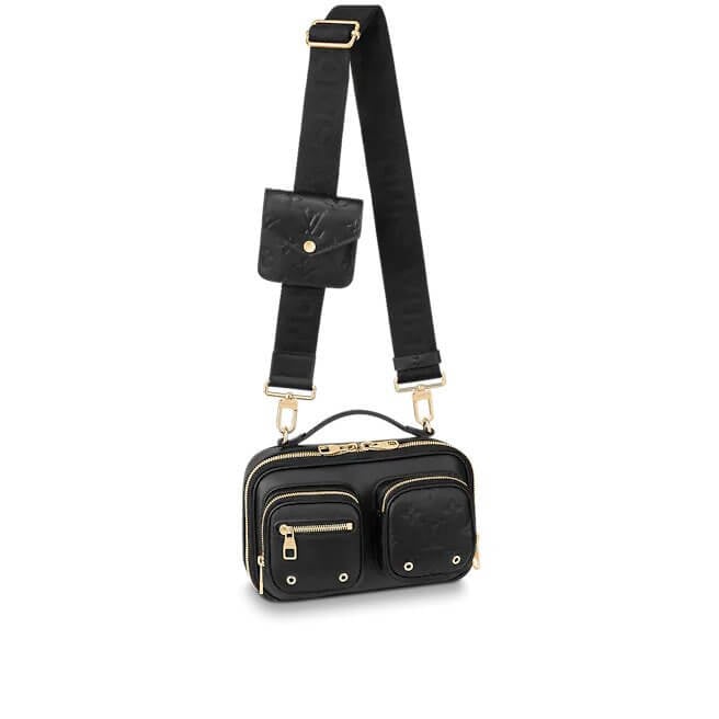 Utility Crossbody Calfskin Leather in Black - Handbags M80450 | L*V