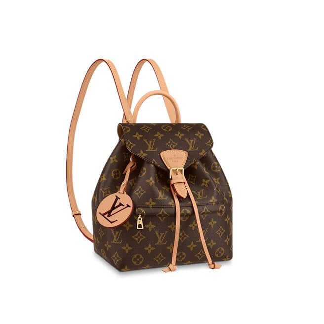 Montsouris PM Monogram Canvas/Natural leather in Brown - Handbags M45501 | L*V
