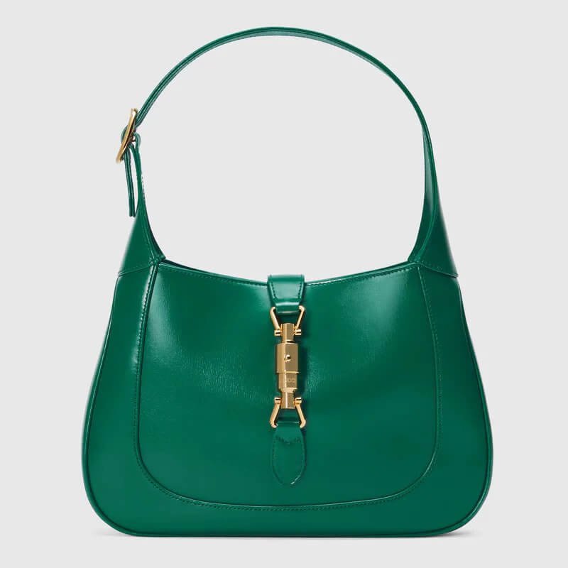 Jackie 1961 Small Hobo Bag In Emerald Green Leather | G*G® US