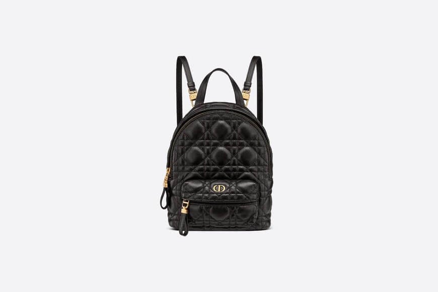 Mini Di**r Backpack Black Cannage Lambskin