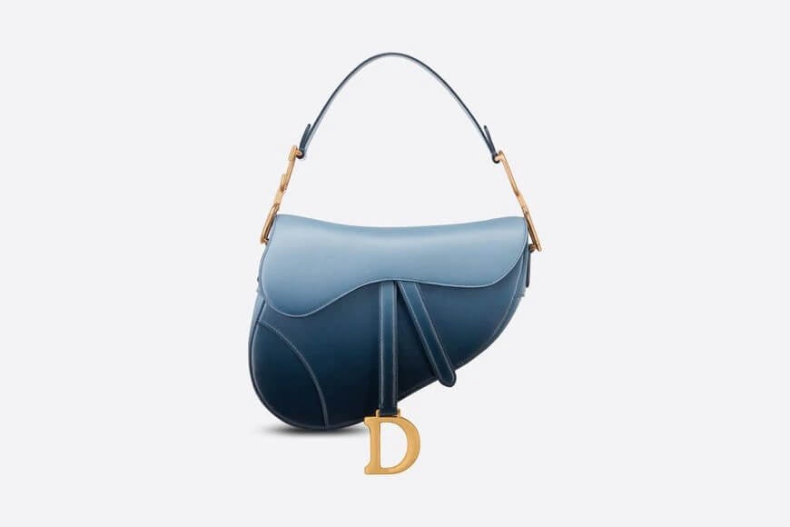 Saddle Bag Indigo Blue Gradient Calfskin