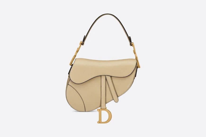 SADDLE BAG Beige Goatskin