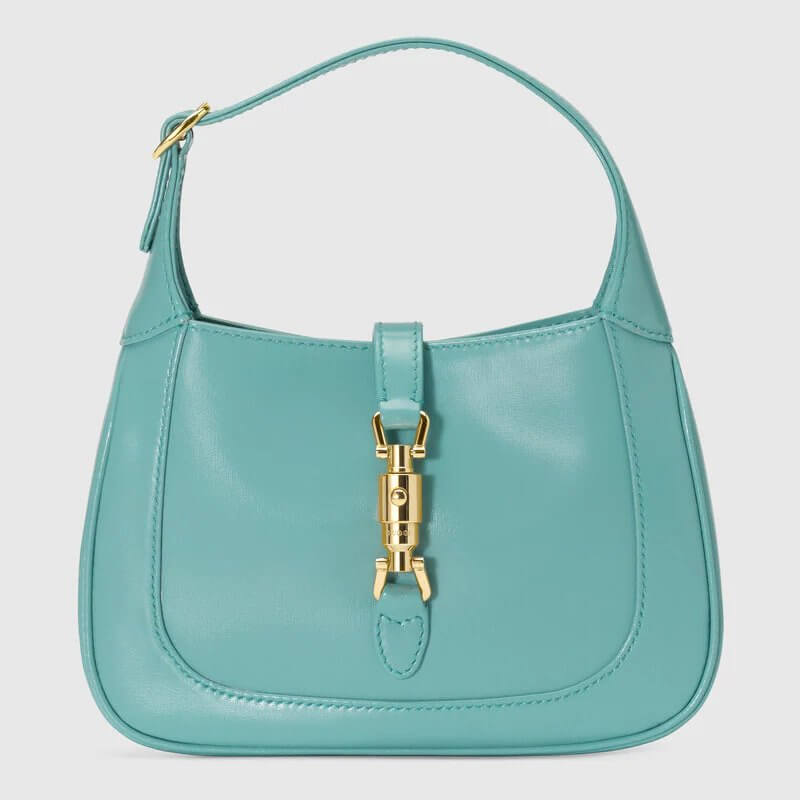Jackie 1961 Mini Hobo Bag In Light Blue Leather | G*G® US