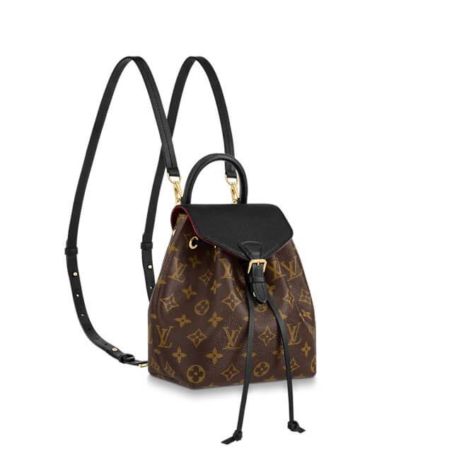 Montsouris BB Monogram Canvas/Colored leather in Brown - Handbags M45516 | L*V