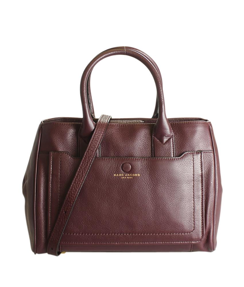 Marc Jacobs Empire Burgundy Leather 2- Way Bag