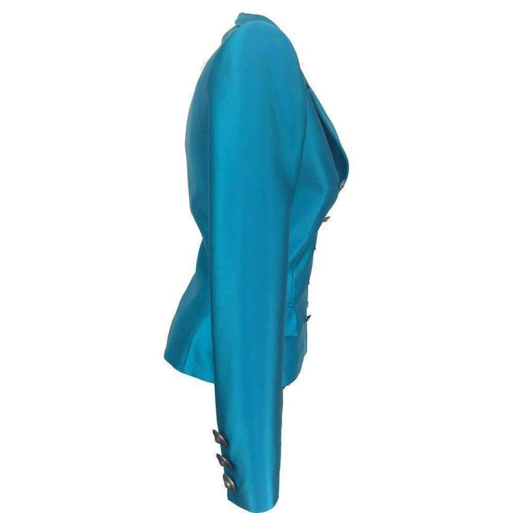 Fausto Puglisi Silk Double Breasted Silk Blazer