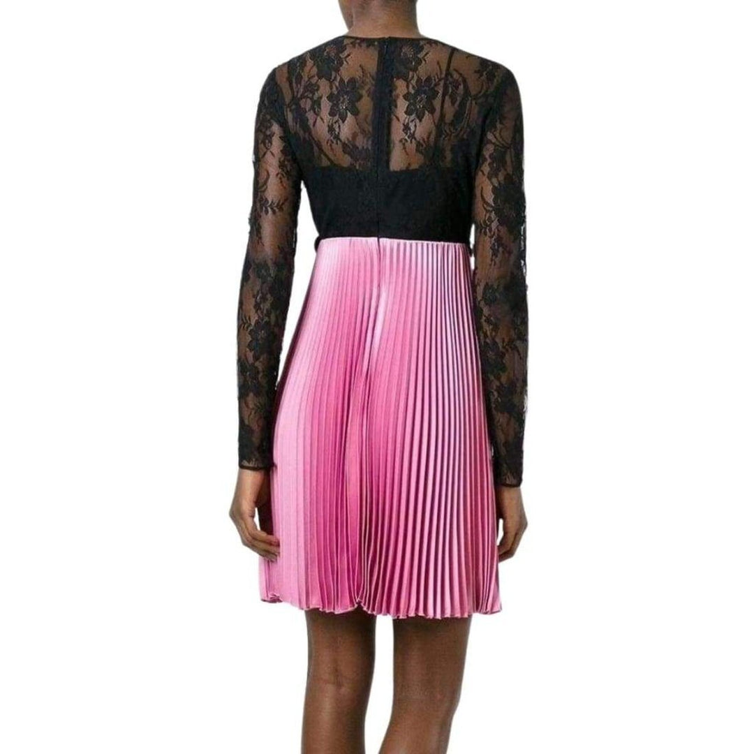 Floral Lace Pleated Dress