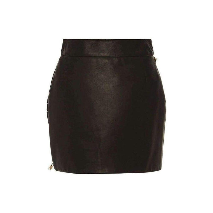 Leather and Lace Mini Skirt