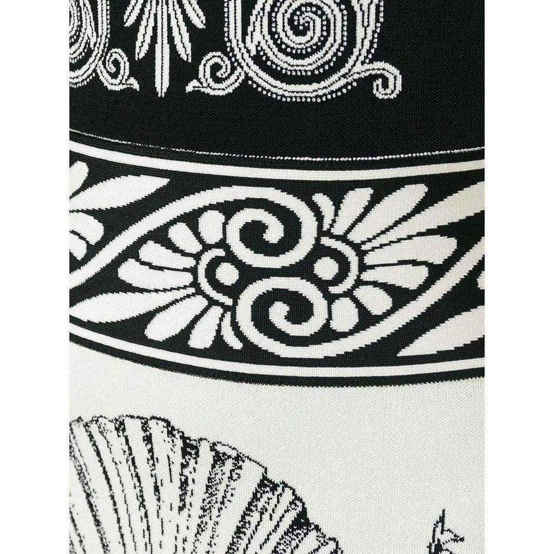 Shell-intarsia Stretch-Knit Dress