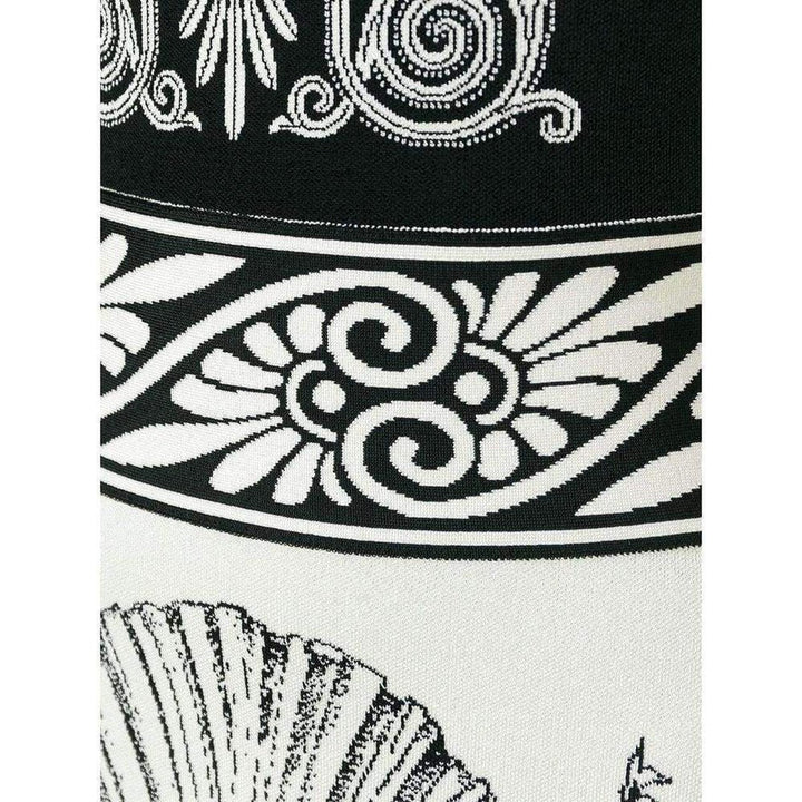 Shell-intarsia Stretch-Knit Dress