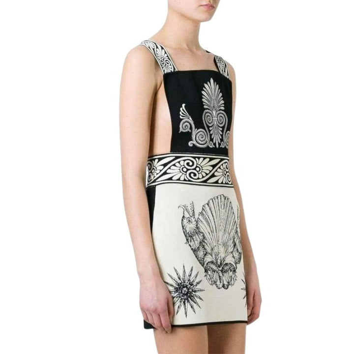 Shell-intarsia Stretch-Knit Dress