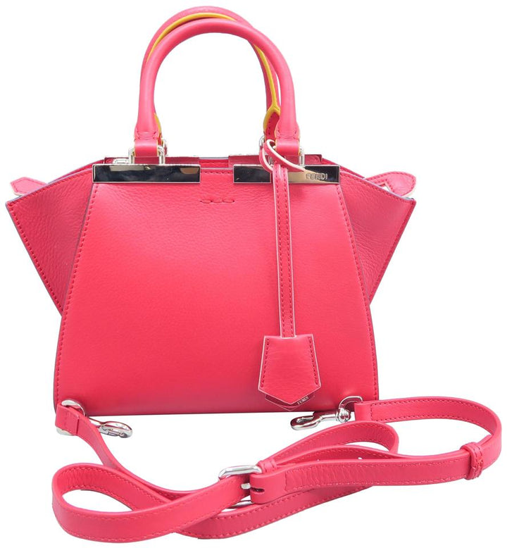 Fendi 3 Jours Red Calfskin Satchel