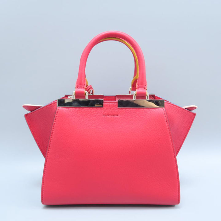 Fendi 3 Jours Red Calfskin Satchel