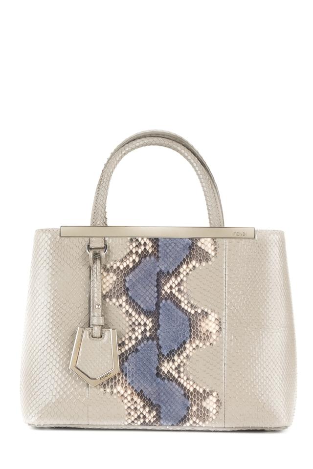 Fendi And Blue Python Grey Tote
