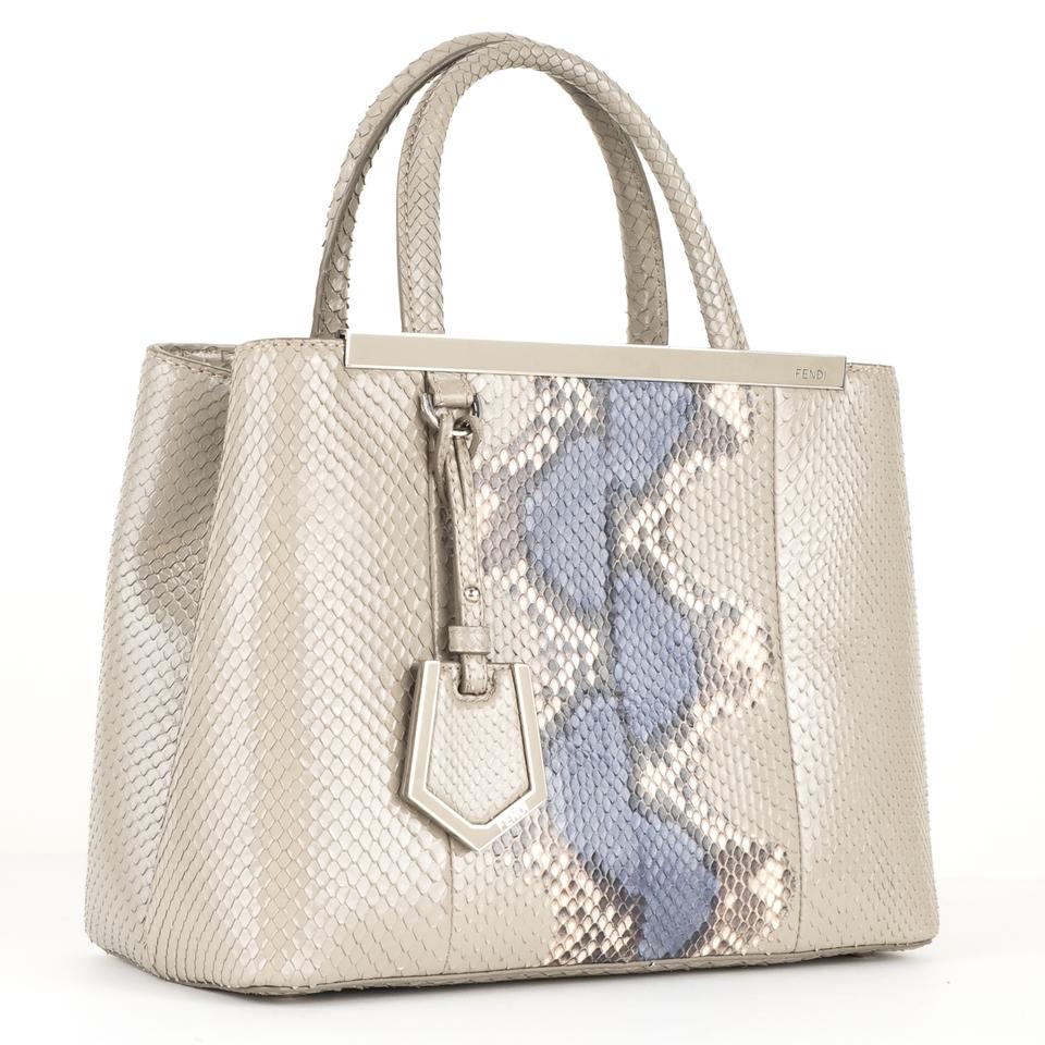 Fendi And Blue Python Grey Tote