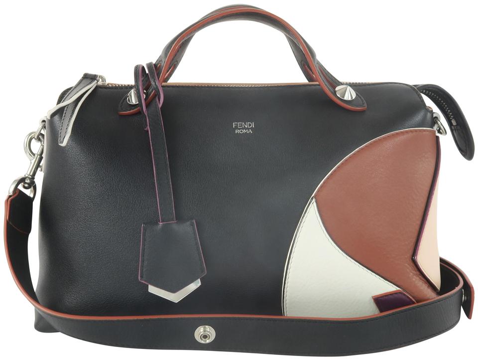 Fendi By The Way Black Calfskin Leather Satchel