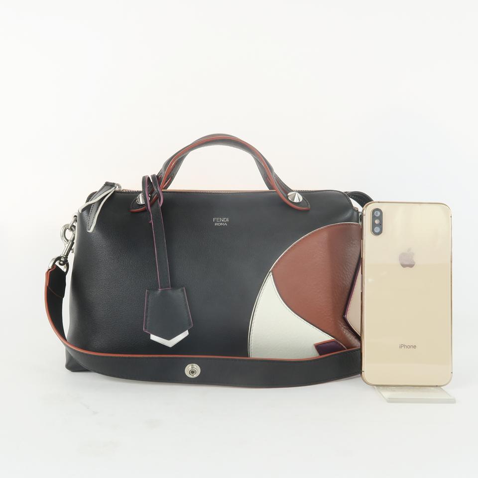 Fendi By The Way Black Calfskin Leather Satchel