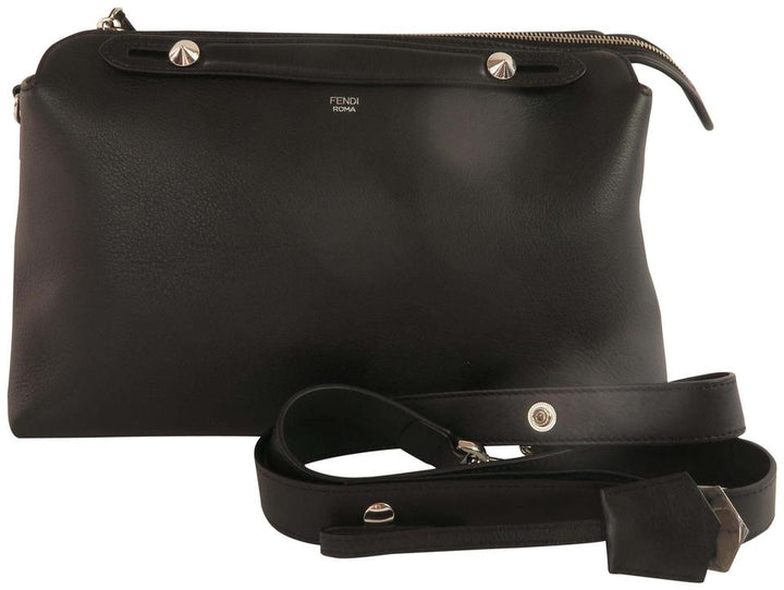 Fendi By The Way Black Calfskin Satchel