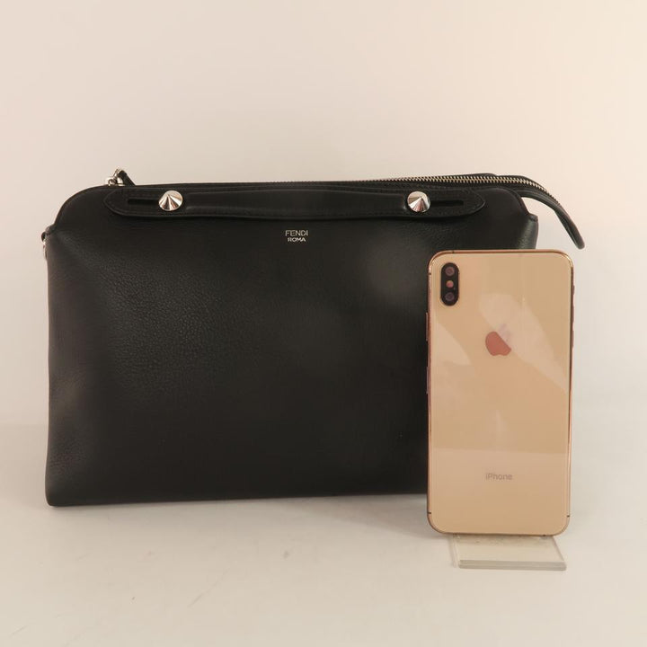 Fendi By The Way Black Calfskin Satchel