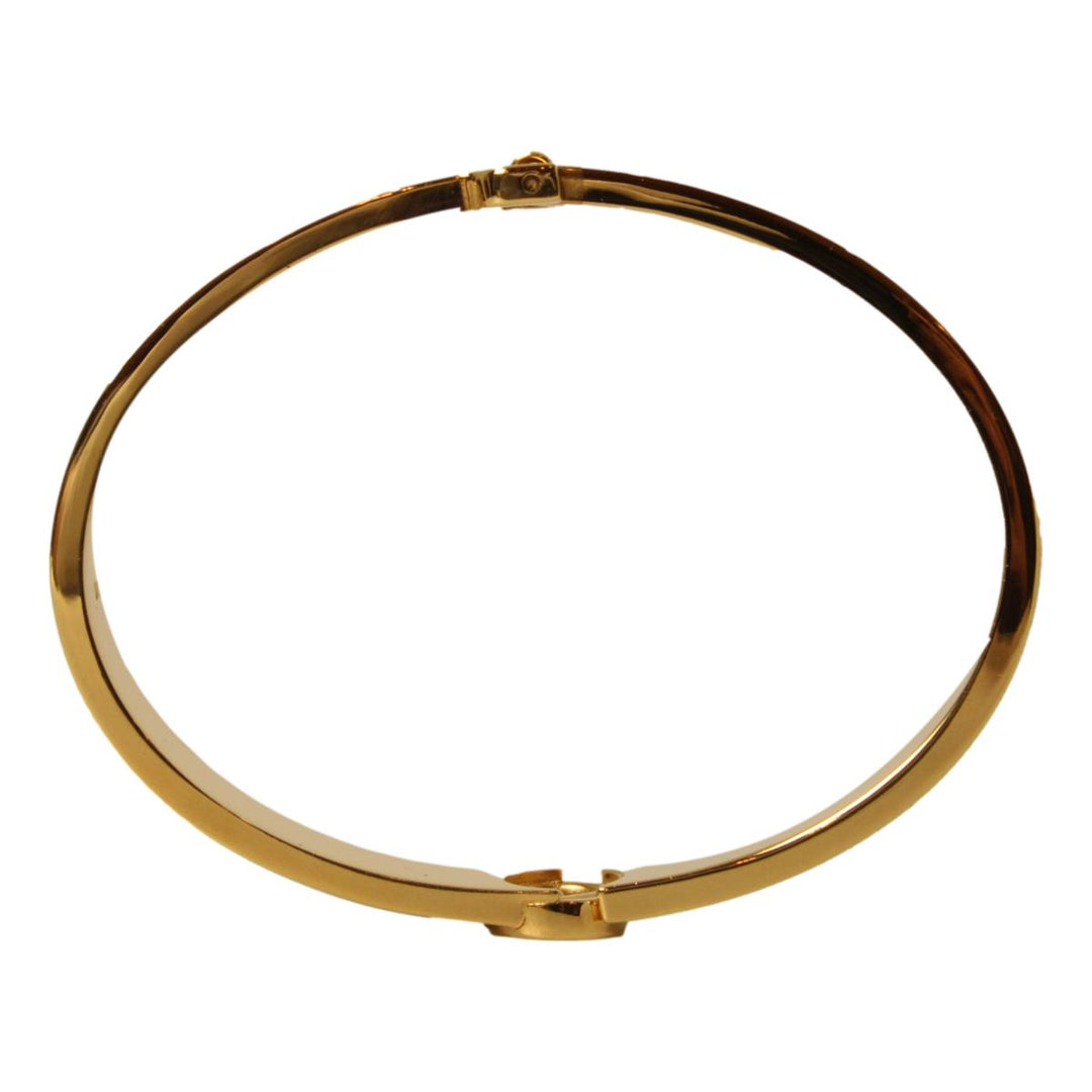 Fendi F is Fendi Brown Black Large Cuff Bracelet 8AG793