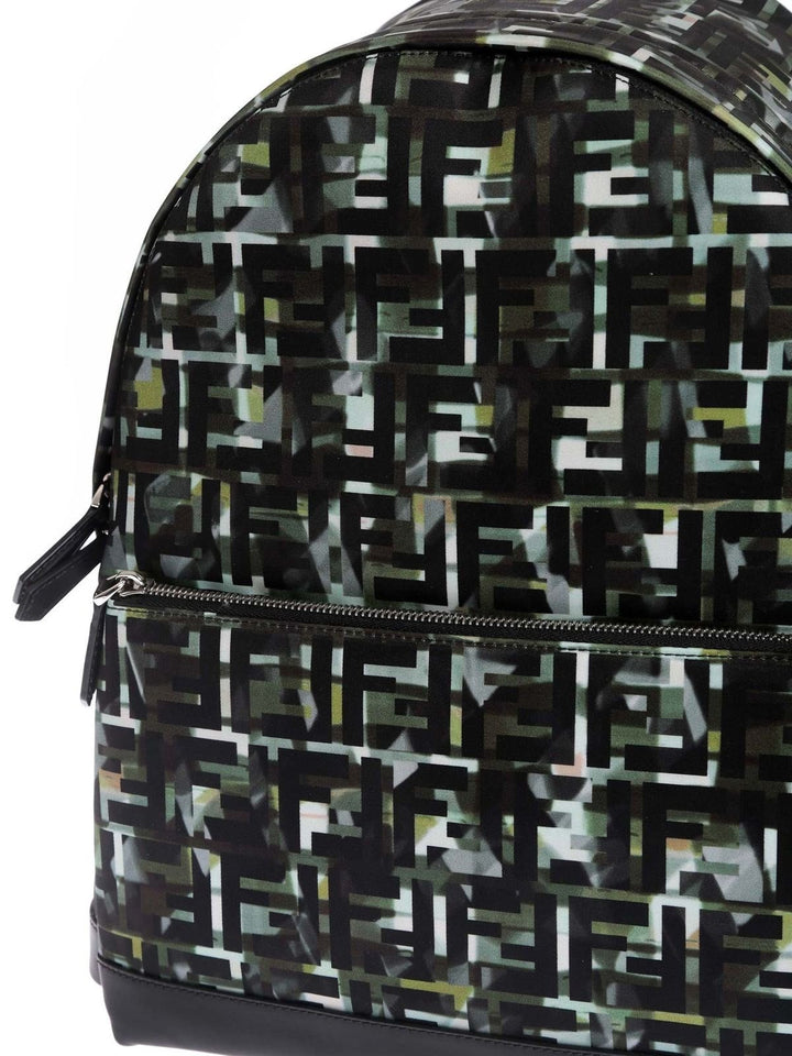 Fendi Unisex FF Multicolor Camouflage Backpack 7VZ042