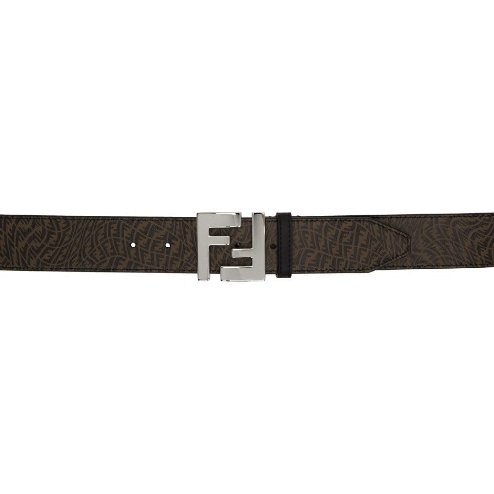 Fendi x Sarah Coleman FF Vertigo Brown Leather Belt 110/44 7C0403