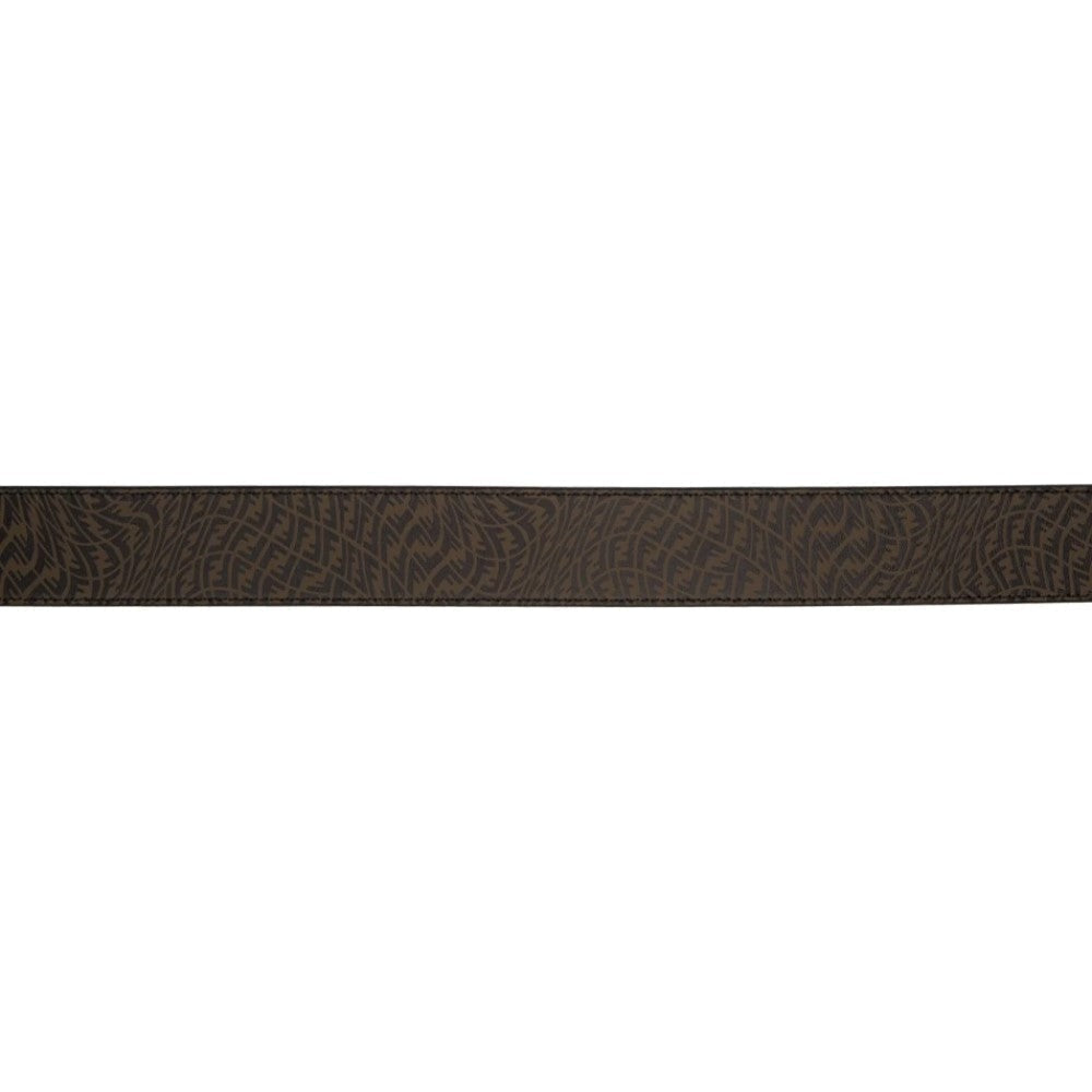 Fendi x Sarah Coleman FF Vertigo Brown Leather Belt 95/38 7C0403
