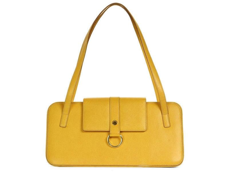 Burberry Yellow Leather Bag