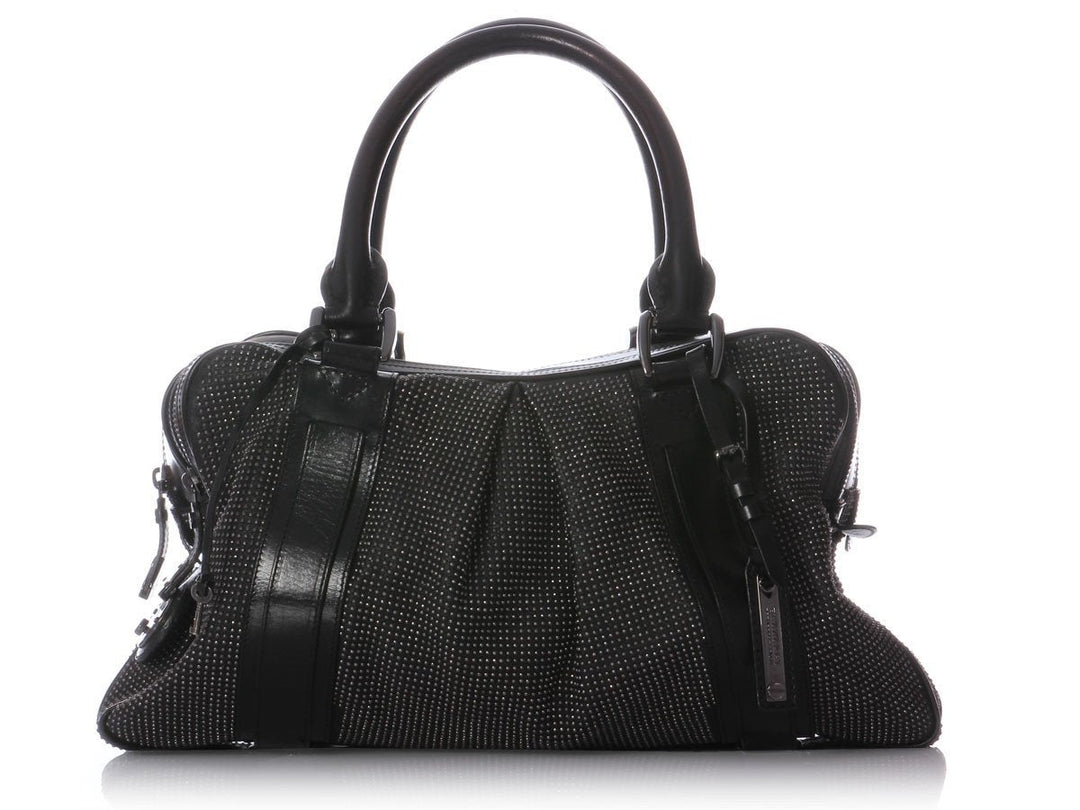 Burberry Small Studded Black Knight Bag