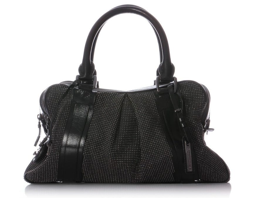 Burberry Small Studded Black Knight Bag