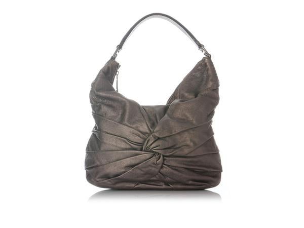 Burberry Small Soft Dark Nickel Knots Maggie Hobo