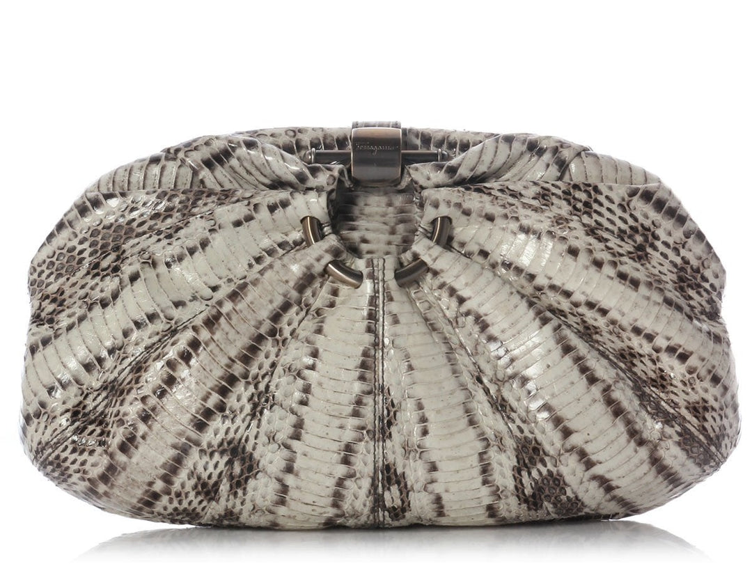 Ferragamo Snakeskin Clutch