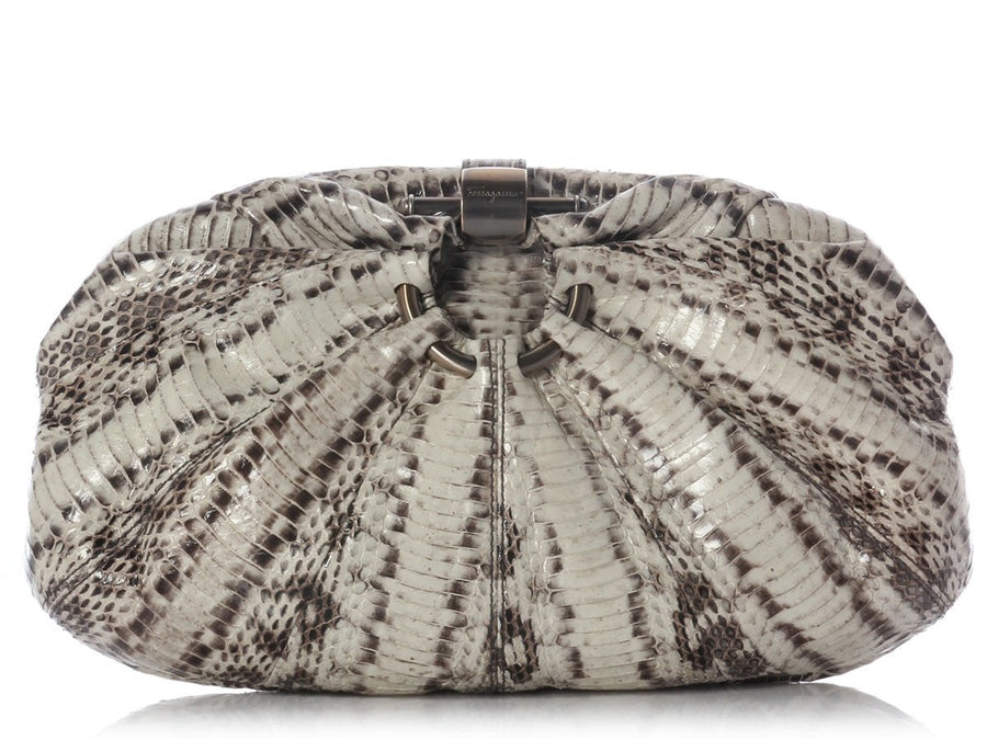 Ferragamo Snakeskin Clutch
